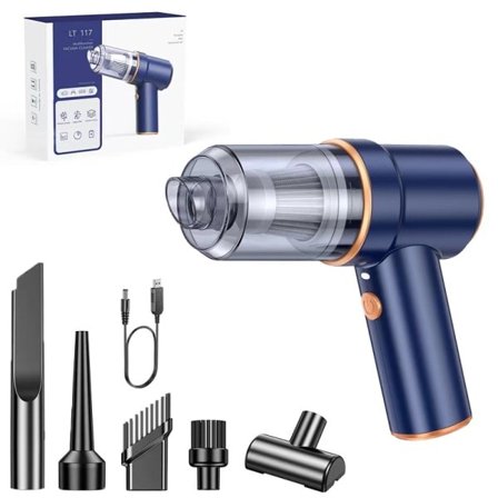 Mini Støvsuger Til Bil Og Hjem Trådløs Bærbar Tør Våd