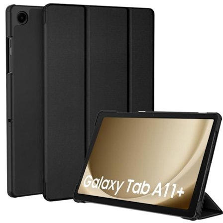 Samsung Galaxy Tab A11 PLUS - Musta monipuolinen suojaava kuori Phonillico