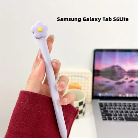 Silikon Pennfodral Tablet Touch Stylus Penna Skydd Tecknad Söt för Samsung Galaxy Tab S6 Lite S7 FE S8 Ultra S9 Plus