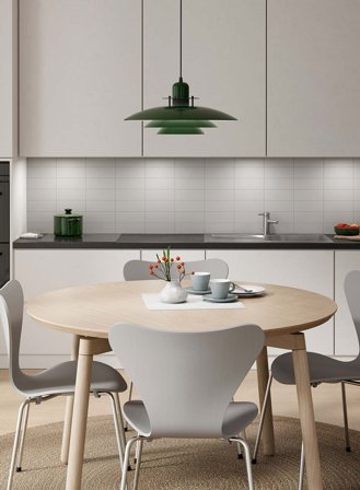 Primus I taklampe Ø43 - skogsgrønn/matt sort