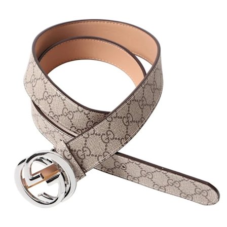 Herrebælte Dobbelt G Mønster Stilfuldt Justerbart Blødt Robust Herre Dress Bælte til Fritidsaktiviteter Arbejde Forretning (FMY)