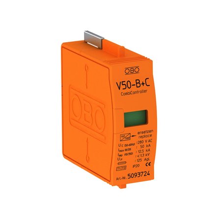 Obo Bettermann 5093724 Reservepatron med termisk og dynamisk skilleanordning, Stikkontakter & kabler