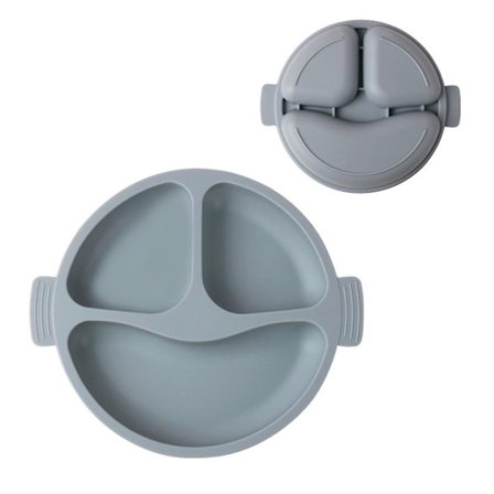 Sugekopp Baby Sklisikker Med Delte Tallerkener Med Sugekoppbase | BPA-fri Tallerken For Baby & Småbarn