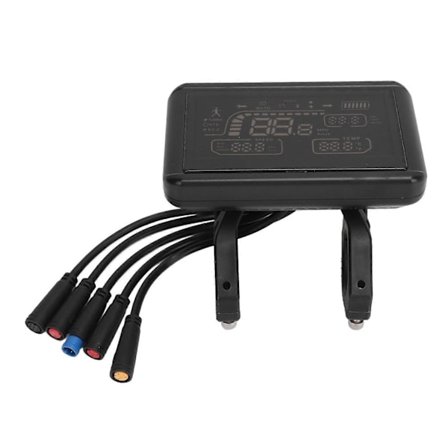 Elektrisk sykkel displaypanel Hastighetsgir Strømmodus Indikator Måler Vanntett for elektrisk sykkelmodifikasjon YMQX)