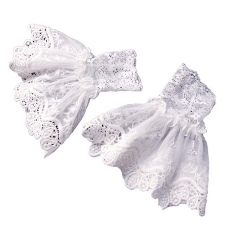 Damegenser Falske Ermer Hul Heklet Blonde Volanger Hornmansjetter Håndleddsvarmere