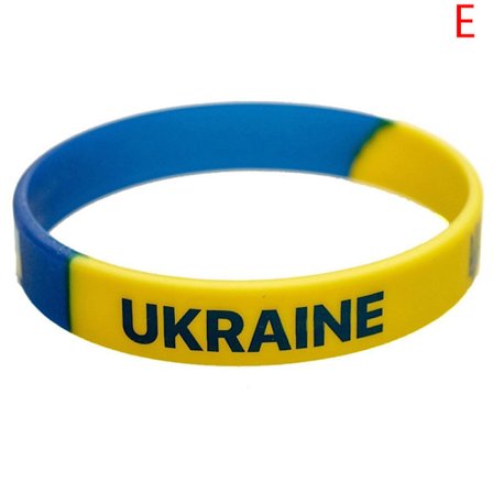 1PC Fotball Ukraina Land Nasjonalt Flag Armbånd Sport Elasti