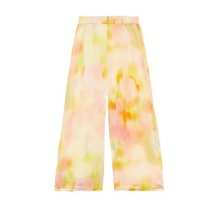 Rodebjer, Sigrid Silk Trousers Geel, Dames, Maat:L,print