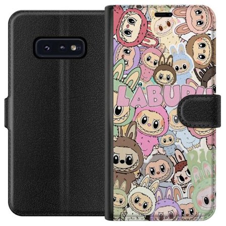 Kompatibel Tegnebogsetui til Samsung Galaxy S10e Rosa kawaii-komposition med søde animerede figurer og bløde former