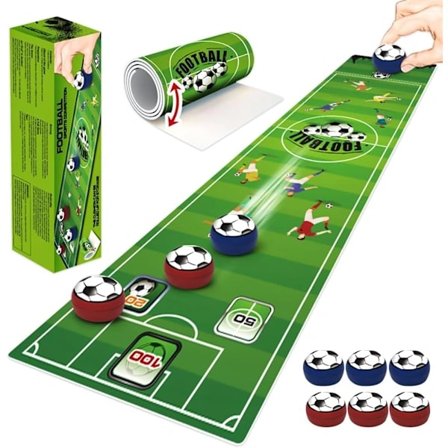 Inomhusspel för familj och vänner - 2-i-1 Shuffleboard och Curling Set