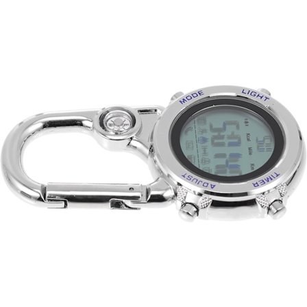 Mini Clip Watch Carabiner Fob Watch Backpacker Clip on Pocket Watch för utomhussport blå