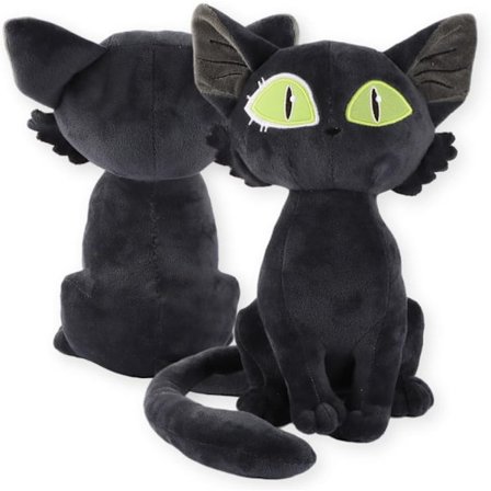 Plys Legetøj, Plys Dukke, Sort Kat Plys Legetøj, Plys Tegneseriefigur, Stoppet Dukke, Kat 28cm Fødselsdagsfest