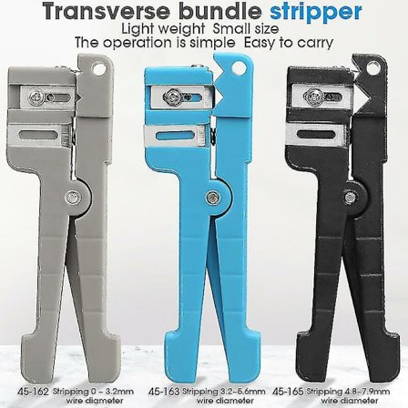 Fiberoptisk avbitare 45-162 45-163 45-165 Koaxialkabelavbitare Optisk kabelavbitare Trådavbitare