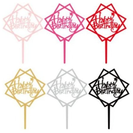 18 stk Fødselsdagskage Topper Tillykke med fødselsdagen Kage Toppers 4 4