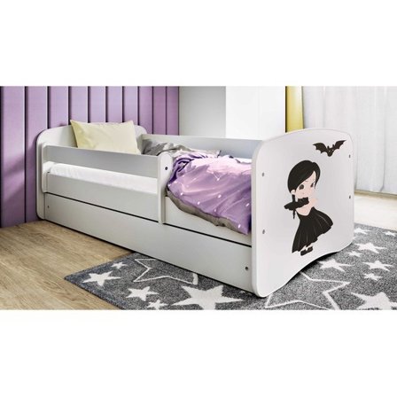 Kocot Kids Barnsäng - Babydreams Vit Med Madrass - Onsdag 160x80 Cm - Litenleker