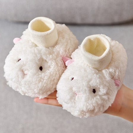 Toddler Premium varma vinterstövlar med halkfri sula för baby (6-12 månader, lamm)