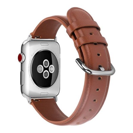 Apple Watch (45 mm) klockarmband i äkta läder från cowhide - Brun