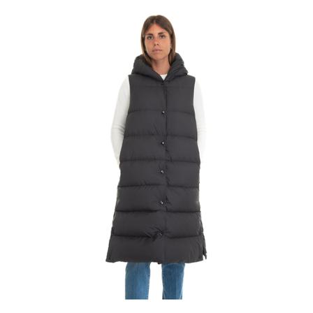Woolrich Zwart Ellis Vest longline waistJas , Zwart , Dames , Maat: M