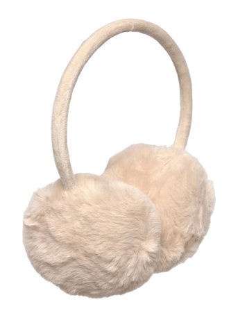 Fur-Effect Earmuffs Cream Mango