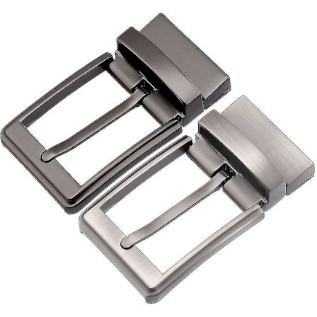 2 stk. Vendbar Bæltespænde - Udskiftningsspænde - 30mm 32mm 35mm - Aftagelig - Roterende Spænde - 3 3.2 3.5 Cm - Reserve - Vendbar Spænde