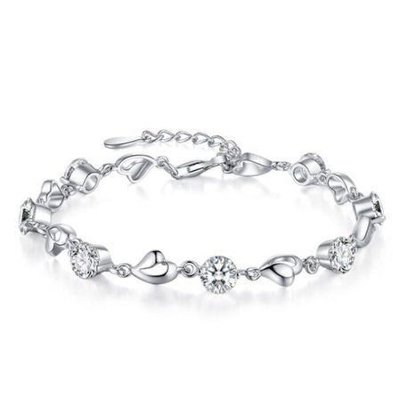 Armband - TD - Dam - 925 Silver - Zirkonium - Anti-allergisk