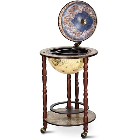 Massivt trä världen globe mini globe bar hem bar flaskställ