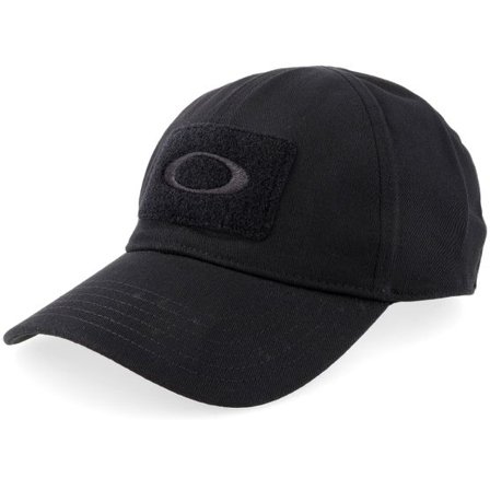 Oakley - Svart flexfit Keps - Si Cotton Cap Black Flexfit @ Hatstore