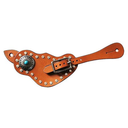 1 Pari kannusremmiä Western Retro Horse Spur Strap soljella hevosten koulutukseen suojavarusteet Ruskea