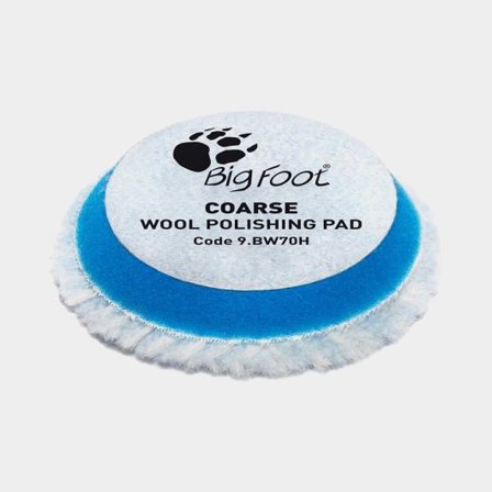 Tampon en laine RUPES BigFoot Wool Coarse, Ø65 mm, dur, convient au plateau de support Ø50 mm, pack de 4