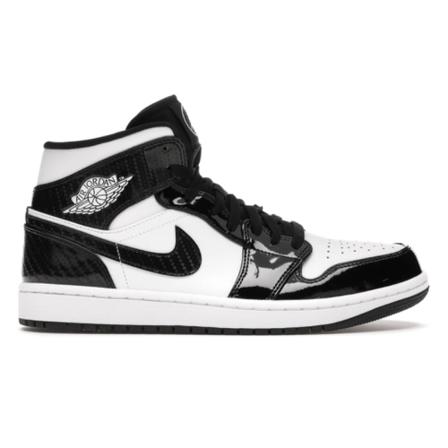 Jordan 1 MID S Sneakers Sort, Herre, Størrelse: 43 EU