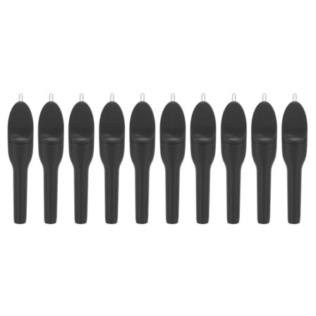 10-pakning rengjøringsbørste for høreapparater, bærbar forsterkervoks, løkkemagnetbørste