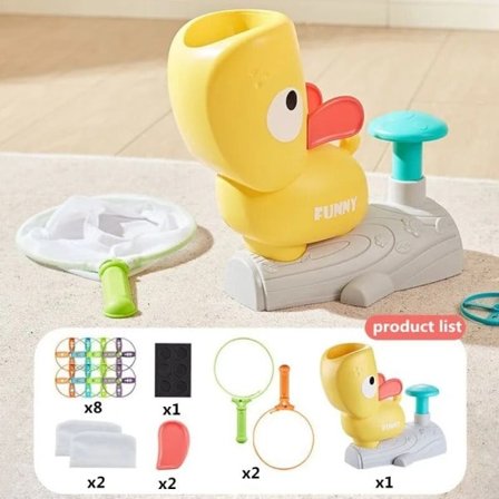 Flygande Disc Air Rocket Launcher Kawaii Anka Utomhus Roligt Spel Med Flygande Fot Fot Launcher Jump Spel Leksaker