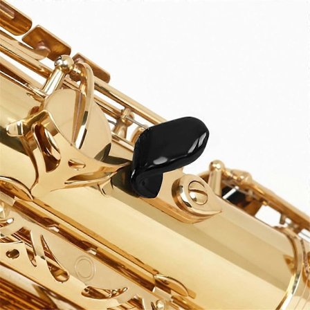 7 kpl Saksofonin Peukalotuki, Alto Saksofonin Peukalotyyny Saksofonin Silikoninen Sormituki Pehmuste Sopraano Alto Tenori Saksofonille Musta