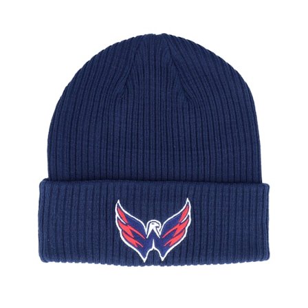 Fanatics - NHL Blauw cuff Beanie - Washington Capitals Core Knit Athletic Navy Cuff @ Hatstore