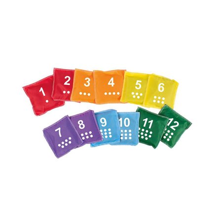 PLAYBOX Ärtpåsar med siffror 12/fp - Lyreco - Skola och förskola - Idrott, hälsa och rörelse - Motorik