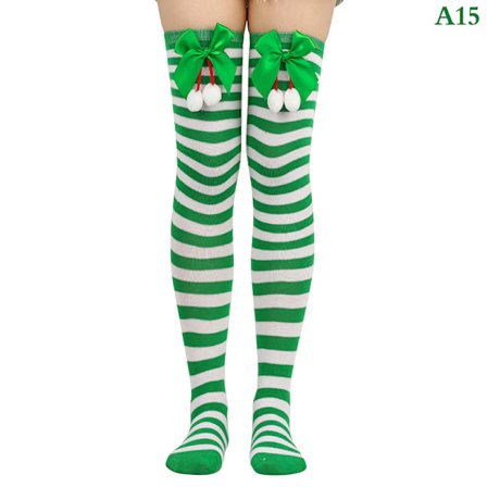 Julepynt Sokker Stripete Lange Strømper Juledekorasjon