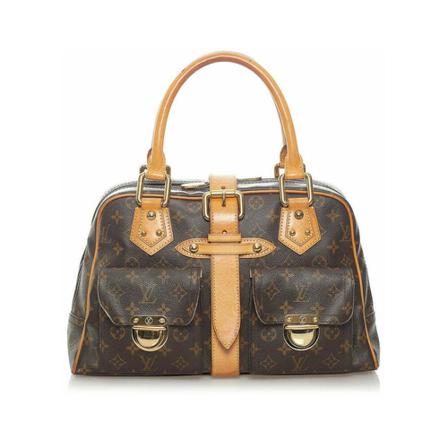 Louis Vuitton Vintage Pre -owned Monogram Manhattan GM Brun, Dame Vintage Tasker, Størrelse: ONE Size