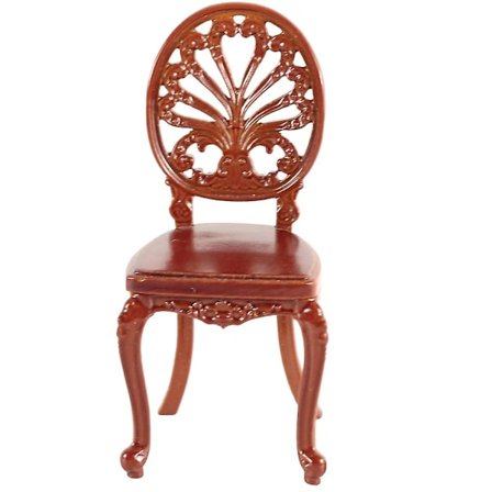 Bedårande Miniatyr Möbel Trädocka Stol Skrivbords Miniatyr Stol Barntillbehör