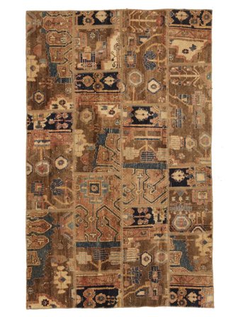 Klein Patchwork Vloerkleed 117X185 Wol