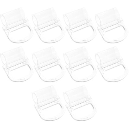 10 kpl Rullaverhojen Vedin Läpinäkyvä Kahva Verhojen Vetimet Sopivat 15 mm Tankoon