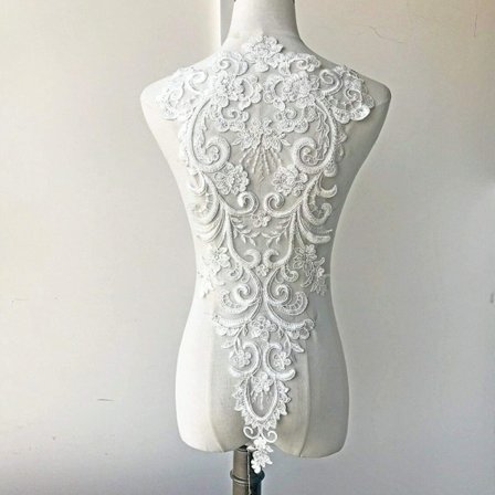 Paljettblonde Tube Applikasjon Tube Topp Applikasjon Broderi Patch