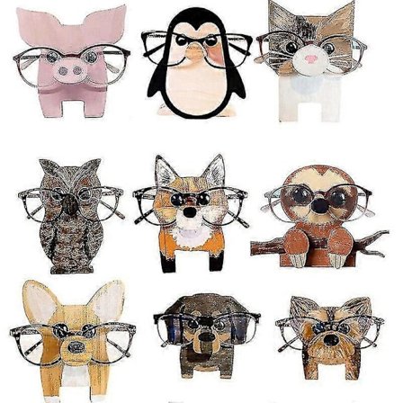 Kreativ Brilleholder Øyne Briller Dyr Solbriller Tre Stativ H