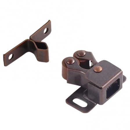 Dobbelt Rullelås med Nylon Rullekugle til Skabsskuffe Garderobe Rød Antik