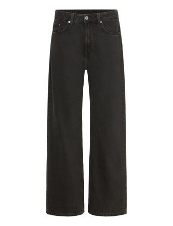 Weekday Missy Low Rise Loose Straight Leg Jeans - Black - 30 x 32