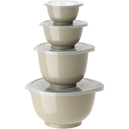 Rosti NEW Margrethe skålsett 0,25 + 0,5 + 1,5 + 3 liter, humus