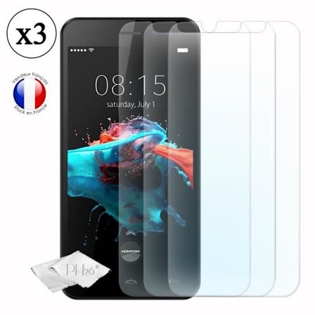 Skyddsglas - PH26 - Homtom HT16S - Härdat glas - Ultra hållbart - Pack med 3