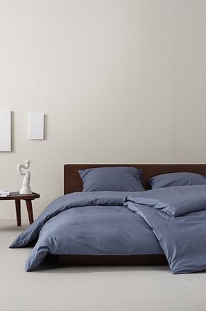 Jotex - Percale Dekbedovertrek - Biologisch Onweersblauw Onweersblauw - ZACK - Koop Dekbedovertrek bij Jotex