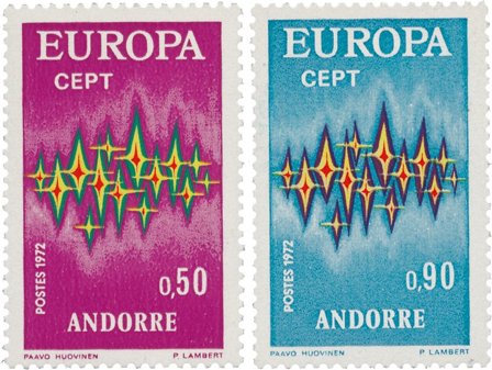 Fransk Andorra 1972 - YT 217/218 - Postfrisk
