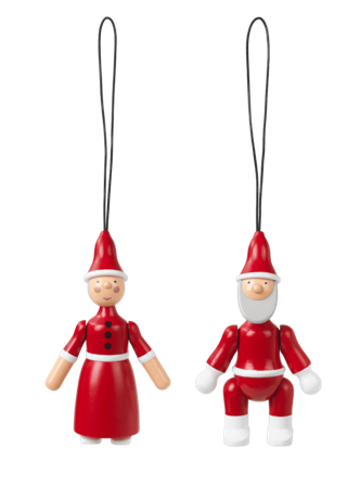 Kay Bojesen Ornament Julenisse og Nissemor H10cm