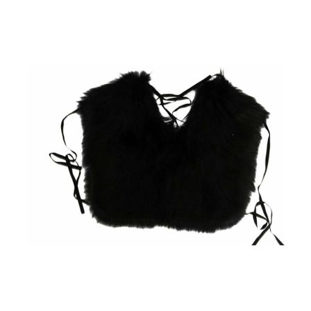 Dolce & Gabbana Faux Fur & Shearling Jakke Sort, Dame