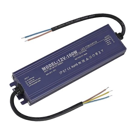 LED Driver IP67 Vandtæt 12V 8.3A 100W Strømforsyning TransCompatible withmer